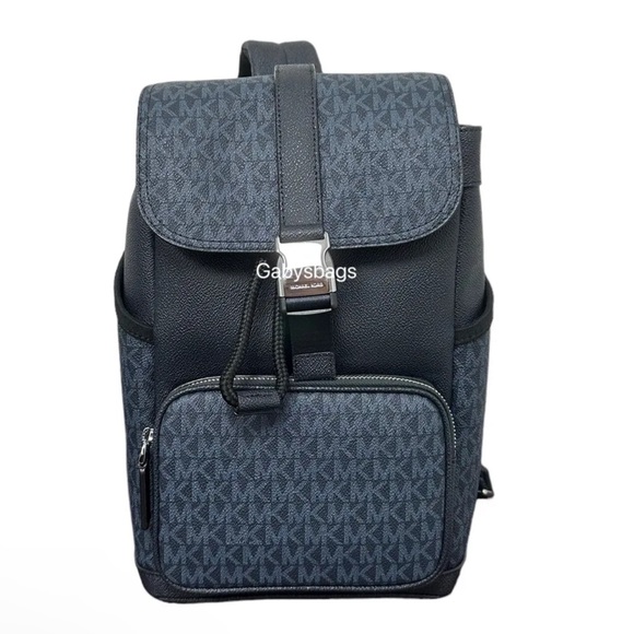 Michael Kors Cooper MK Logo Large Sporty Slingpack Backpack Admiral Blue - Picture 2 of 5